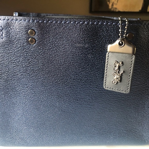 💎 Gorgeous Coach Snakeskin Metallic Rogue 25 - Picture 7 of 13